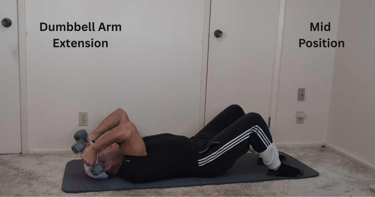 dumbbell arm extensions end dumbbell arm extensions end