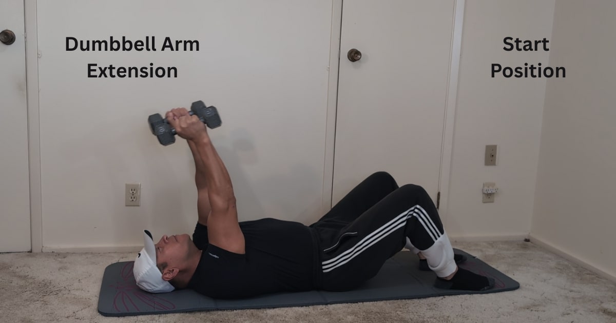 dumbbell arm extension start dumbbell arm extension start