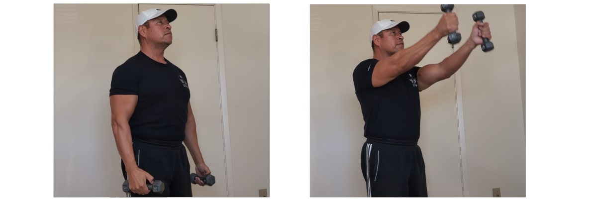 front arm raise front arm raise