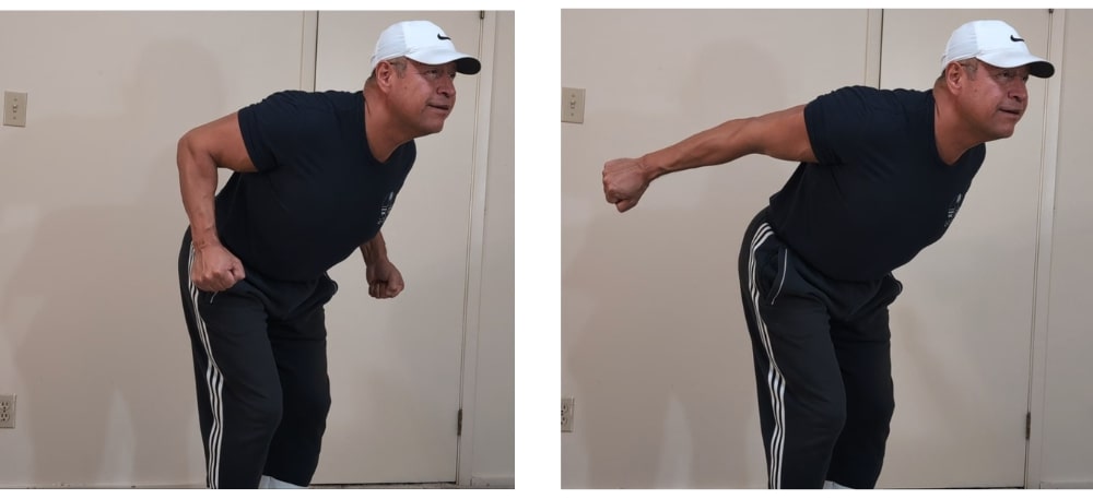 kickback demonstration no weight kickback demonstration no weight